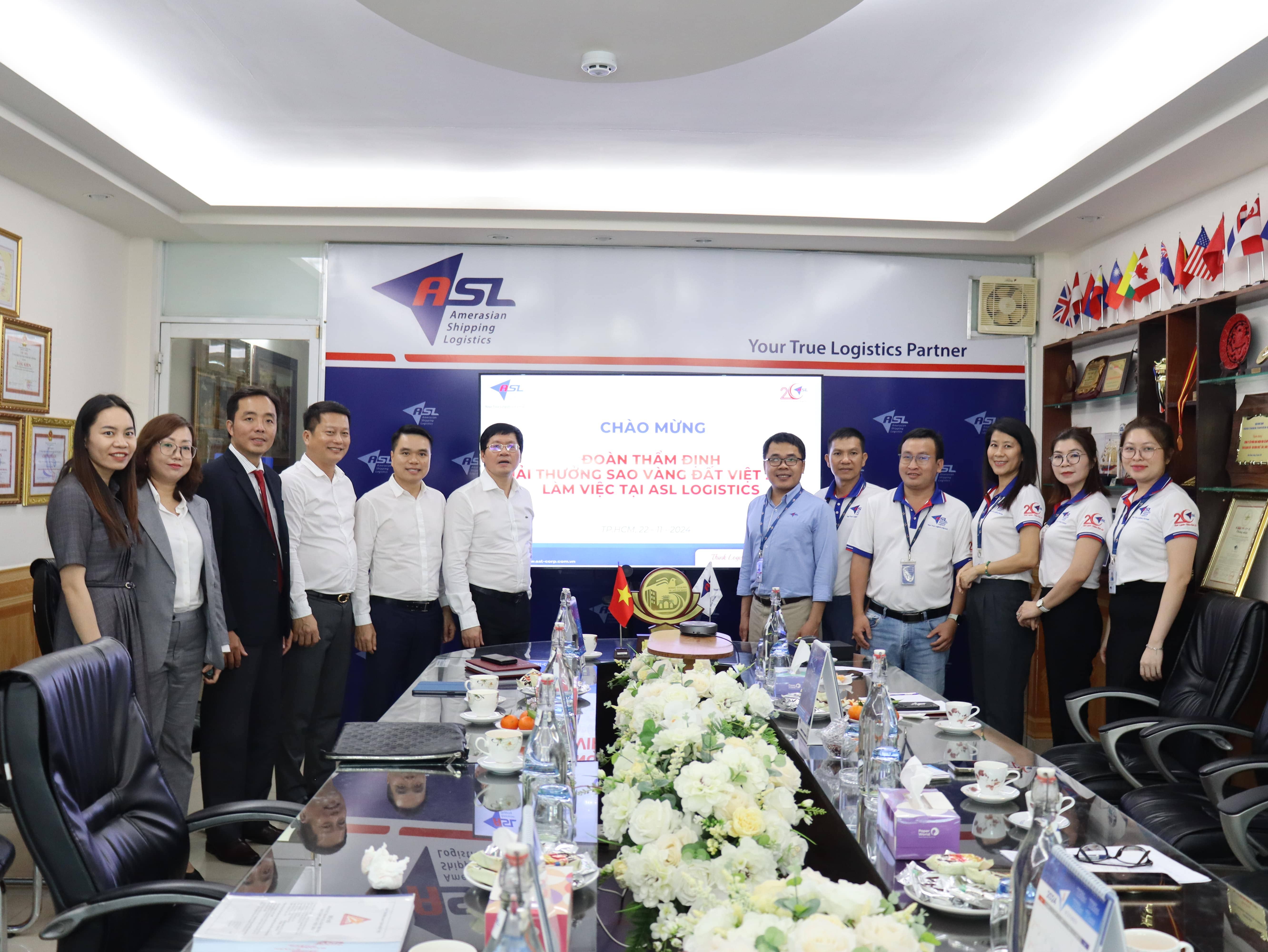 ASL LOGISTICS VINH DỰ ĐÓN TIẾP ĐOÀN THẨM ĐỊNH GIẢI THƯỞNG SAO VÀNG ĐẤT VIỆT 2024