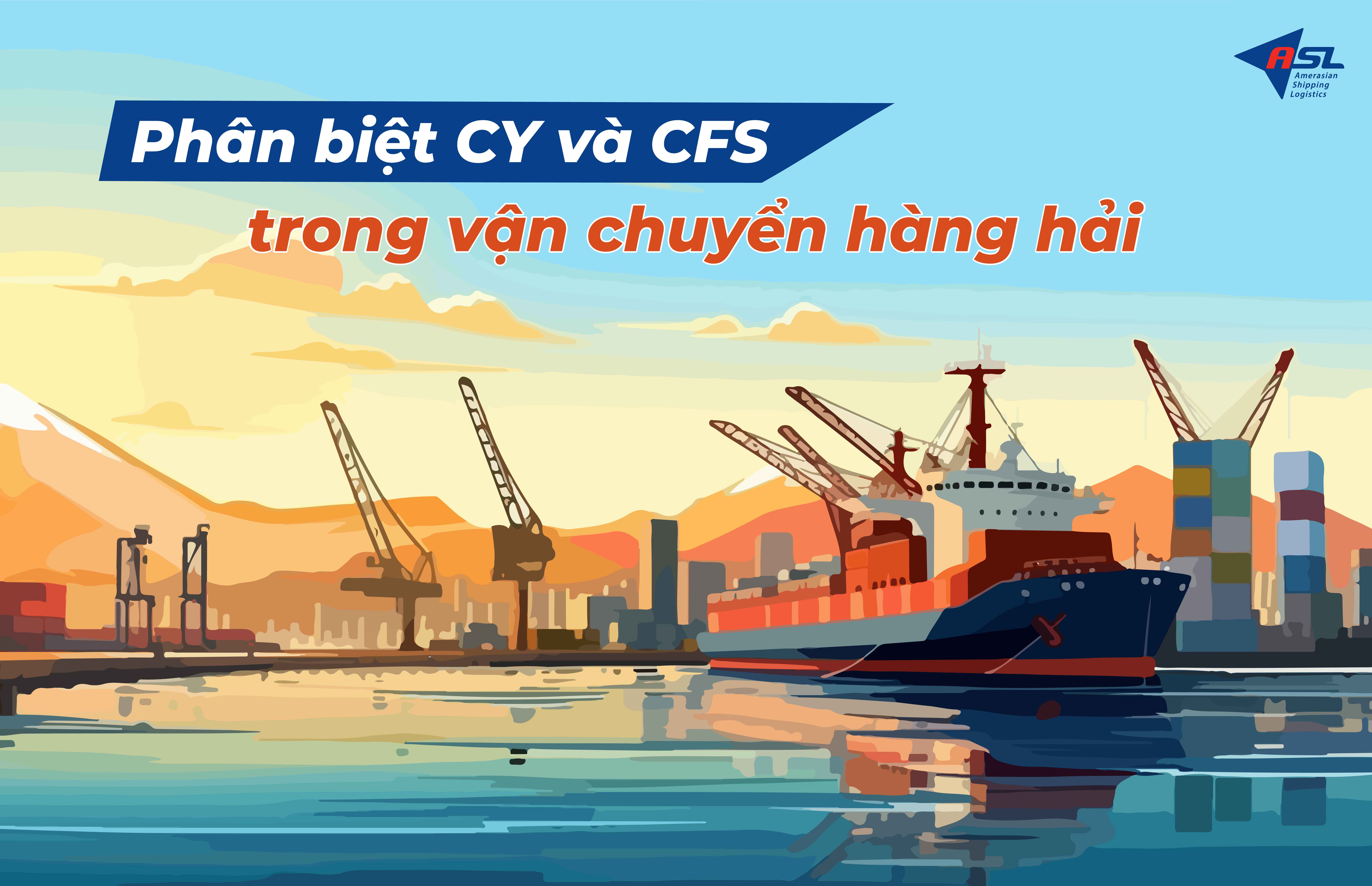 Những thuật ngữ cần biết trong Logistic: Phân biệt CY và CFS trong vận chuyển tàu Container